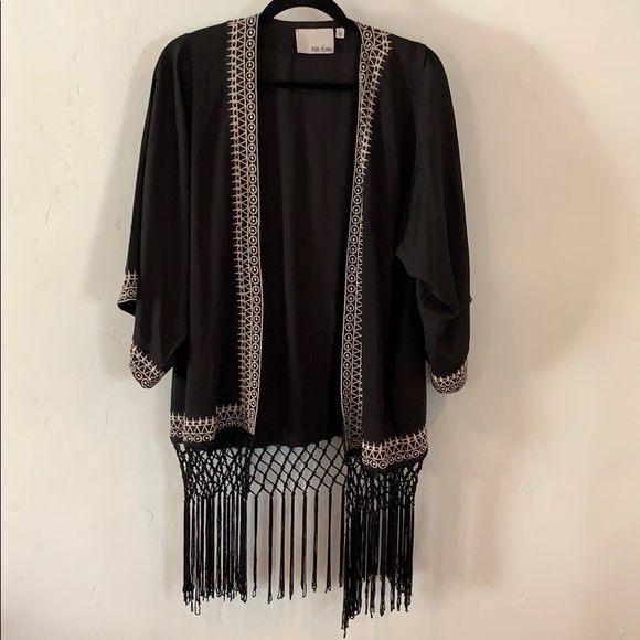 Black Chloe Oliver Poncho from Anthropologie sz M - Picture 1 of 3